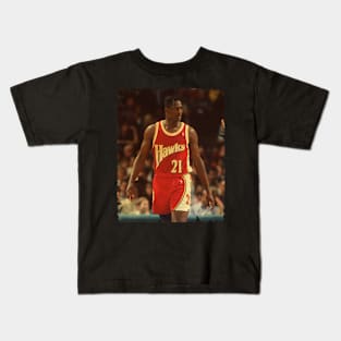 Dominique Wilkins - Vintage Design Of Basketball Kids T-Shirt